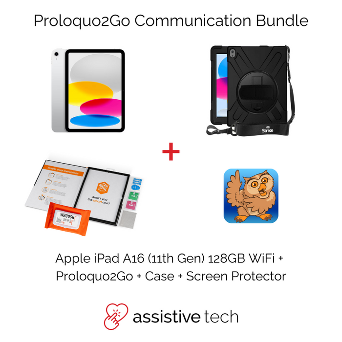 Proloquo2Go AAC Communication Bundle (iPad 11th Gen/128GB + Strike Case)