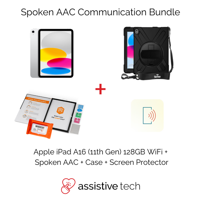 Spoken AAC Communication Bundle (iPad 11th Gen/128GB + Strike Case)