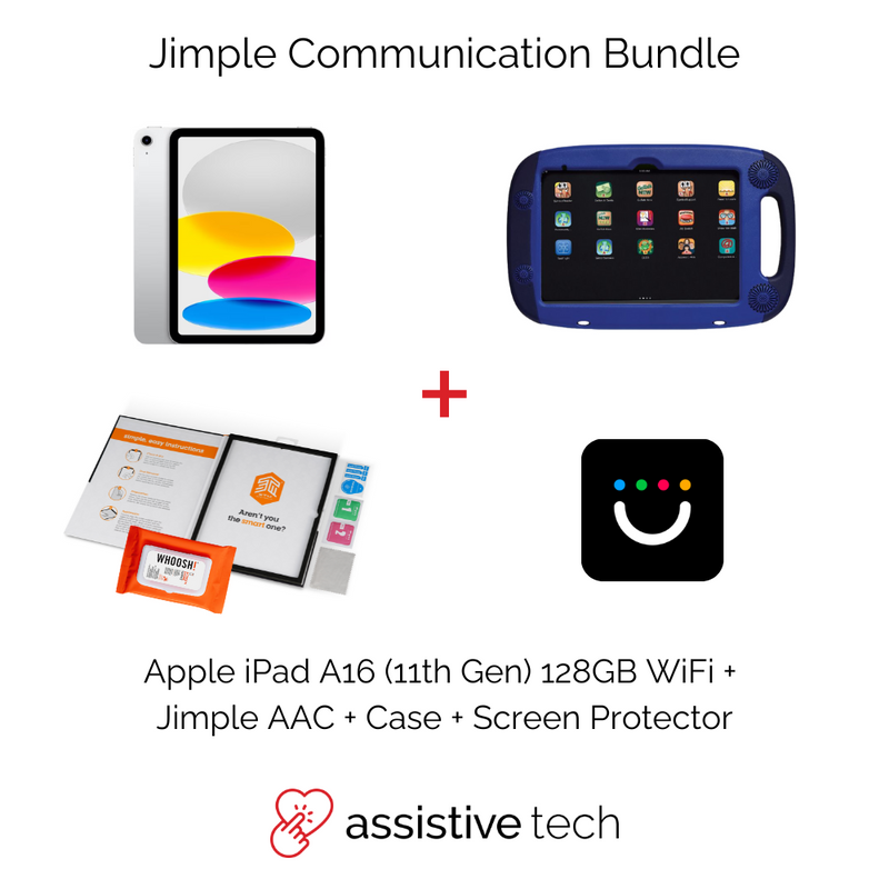 Jimple 1 Year AAC Rugged Communication Bundle (iPad 11th Gen/128GB + GoNow Case)