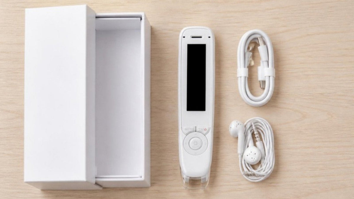 New C-Pen Reader 2 unboxed with cable and earphones