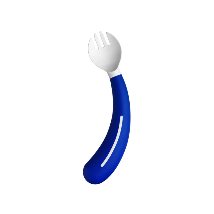 HenroGrip Kids Spork - Blue (Right-Handed) | Adaptive Cutlery for Independent Eating