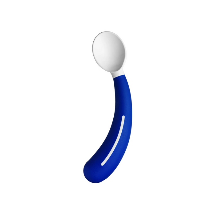HenroGrip Kids Spoon - Blue (Right-Handed) | Adaptive Cutlery for Independent Eating