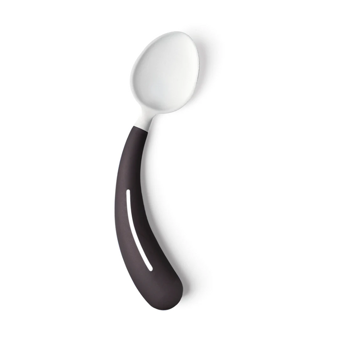 HenroGrip Spoon - Black (Left-Handed) | Ergonomic Adaptive Cutlery