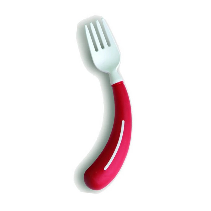 HenroGrip Fork - Red (Right-Handed) | Ergonomic Adaptive Cutlery