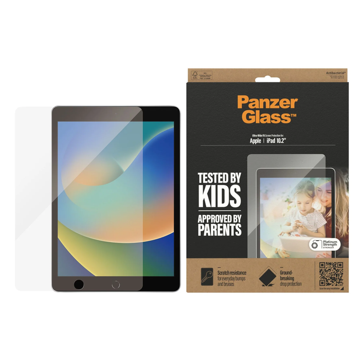 PanzerGlass Glass Screen Protector (for iPad 7th/8th/9th Gen) [Clear]