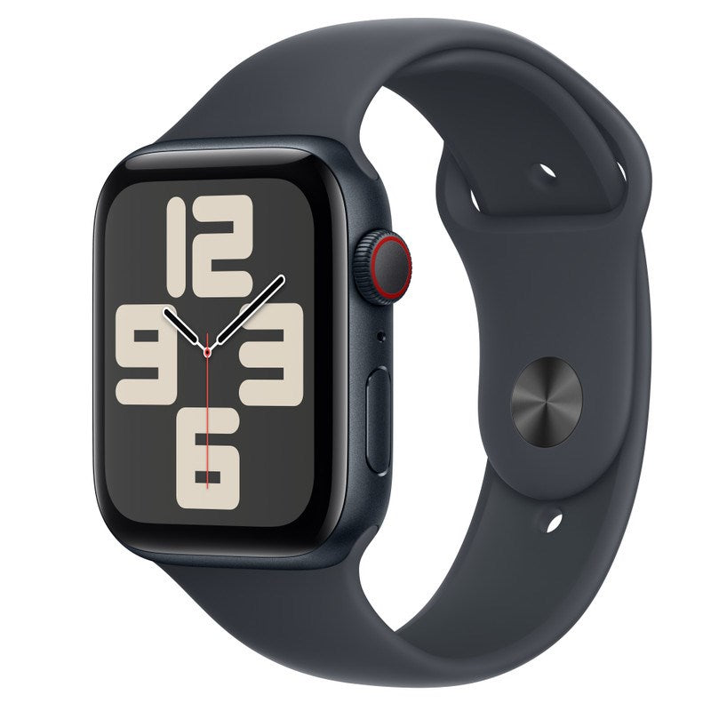 Apple Watch SE (2nd Gen) GPS + Cellular 44mm Midnight Aluminium Case with Midnight Sport Band - M/L