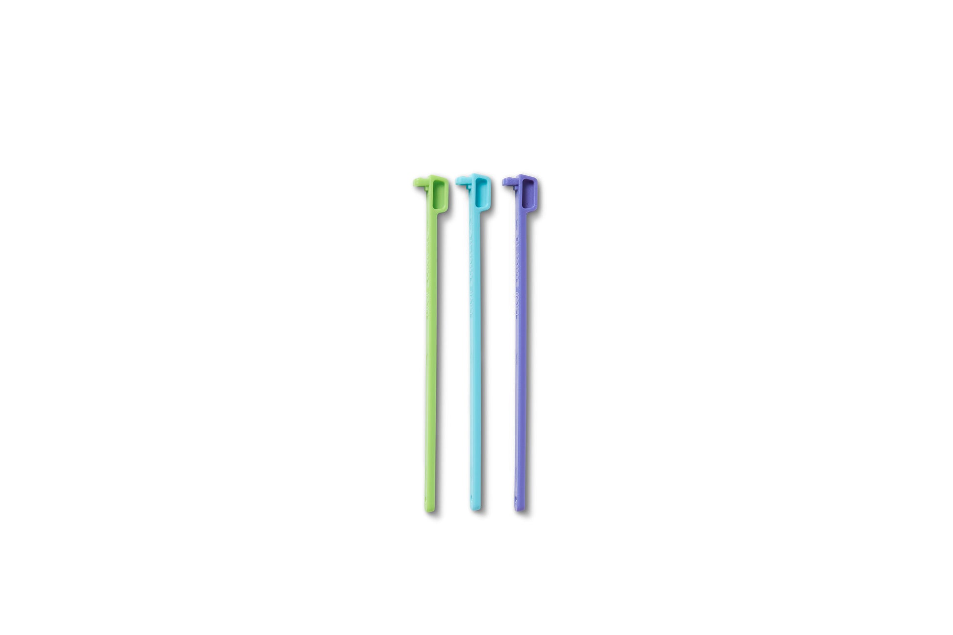 Three Time Timer MAX Extra Set Markers by Time Timer in three colours stand upright on a white background—ideal for NDIS funding recipients seeking colourful, practical options for their visual timers.