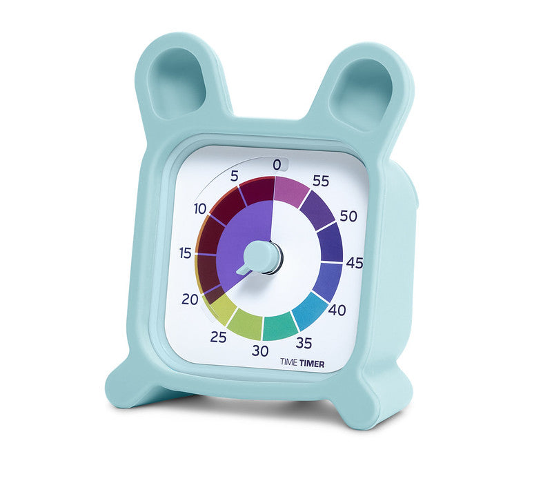 Time Timer MOD + Protect Case – Bunny | 60-Min Visual Timer with Rainbow Segments
