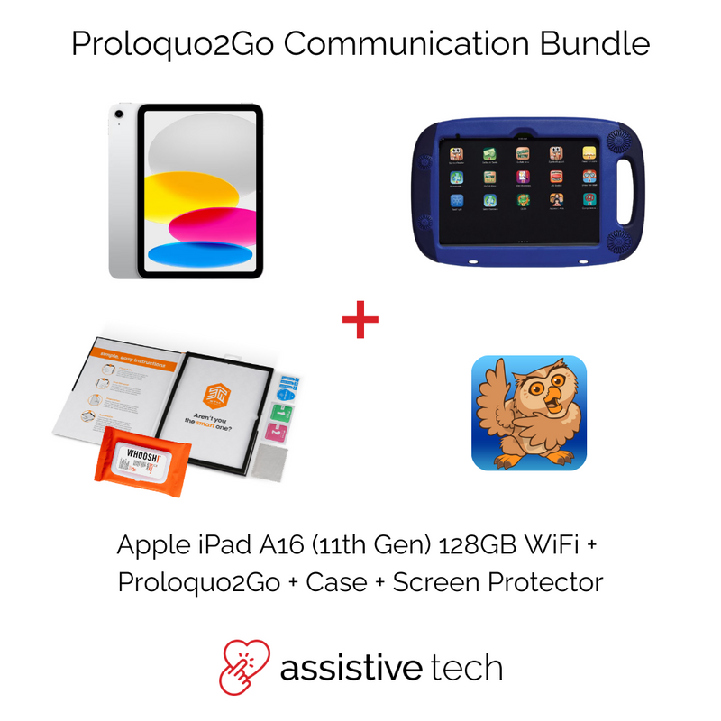 Proloquo2Go AAC Rugged Communication Bundle (iPad 11th Gen/128GB + GoNow Case)
