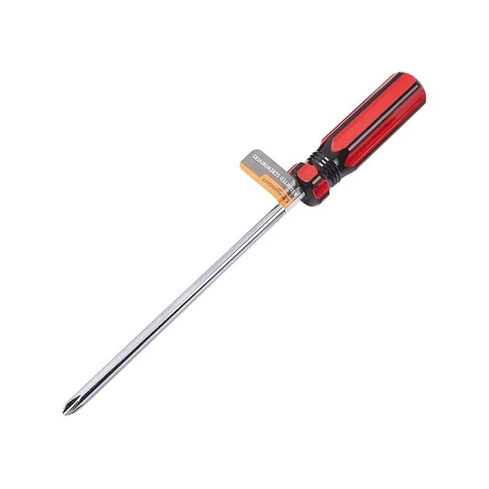 The Assistive Tech Precision PH1 Philips Screwdriver, designed for GoNow iPad Cases, features a shiny metal shaft and a red and black handle, displayed on a white background.
