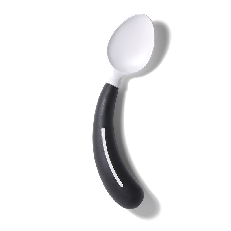 HenroGrip Spoon - Black (Left-Handed) | Ergonomic Adaptive Cutlery