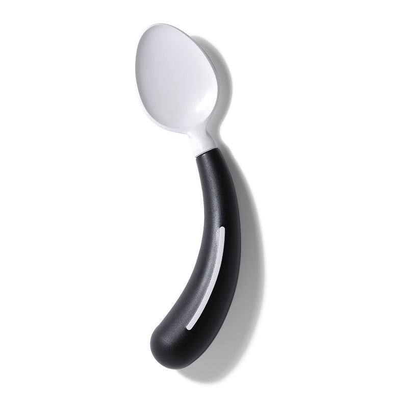 HenroGrip Spoon - Black (Right-Handed) | Ergonomic Adaptive Cutlery