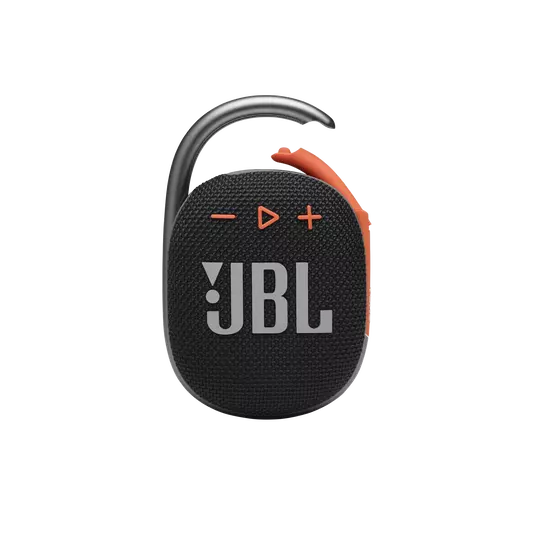 JBL Clip 4 Portable Bluetooth Speaker (Black/Orange)