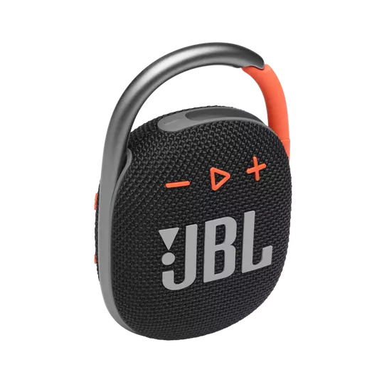 JBL Clip 4 Portable Bluetooth Speaker (Black/Orange)