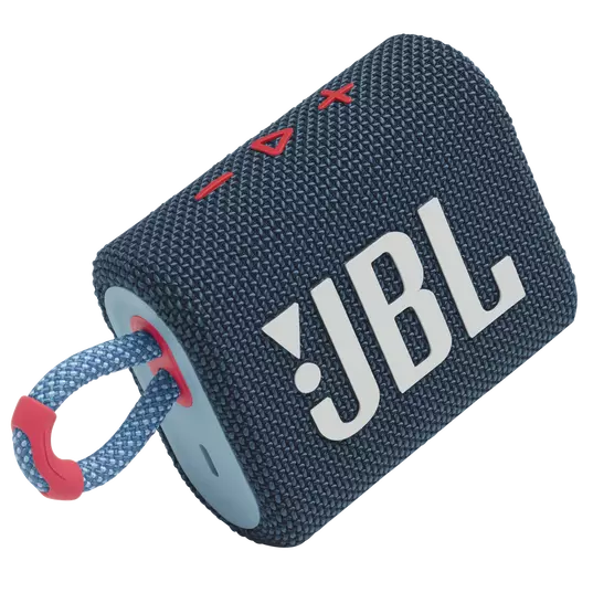 JBL Go 3 Portable Bluetooth Speaker (Blue/Pink)