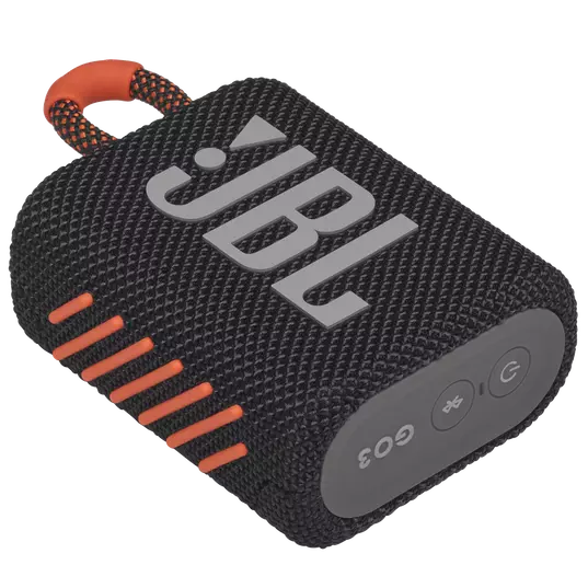 JBL Go 3 Portable Bluetooth Speaker (Black/Orange)