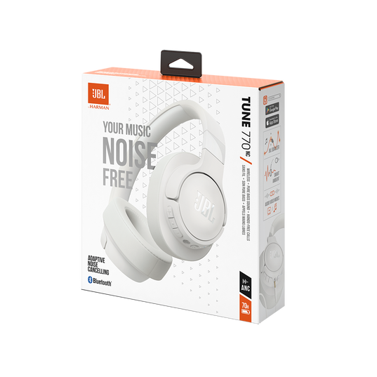 JBL Tune 770 Noise Cancelling Headphones (Over-Ear) [White]