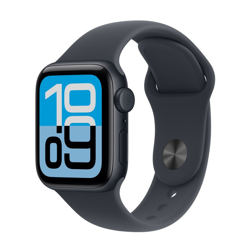 Apple Watch SE 3 GPS + Cellular, 40-mm Midnight Aluminium Case with Midnight Sport Band - S/M