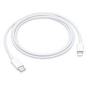 The Apple USB-C to Lightning Cable (1M) by Apple, shown coiled on a white background, is ideal for fast and reliable iPhone charging.