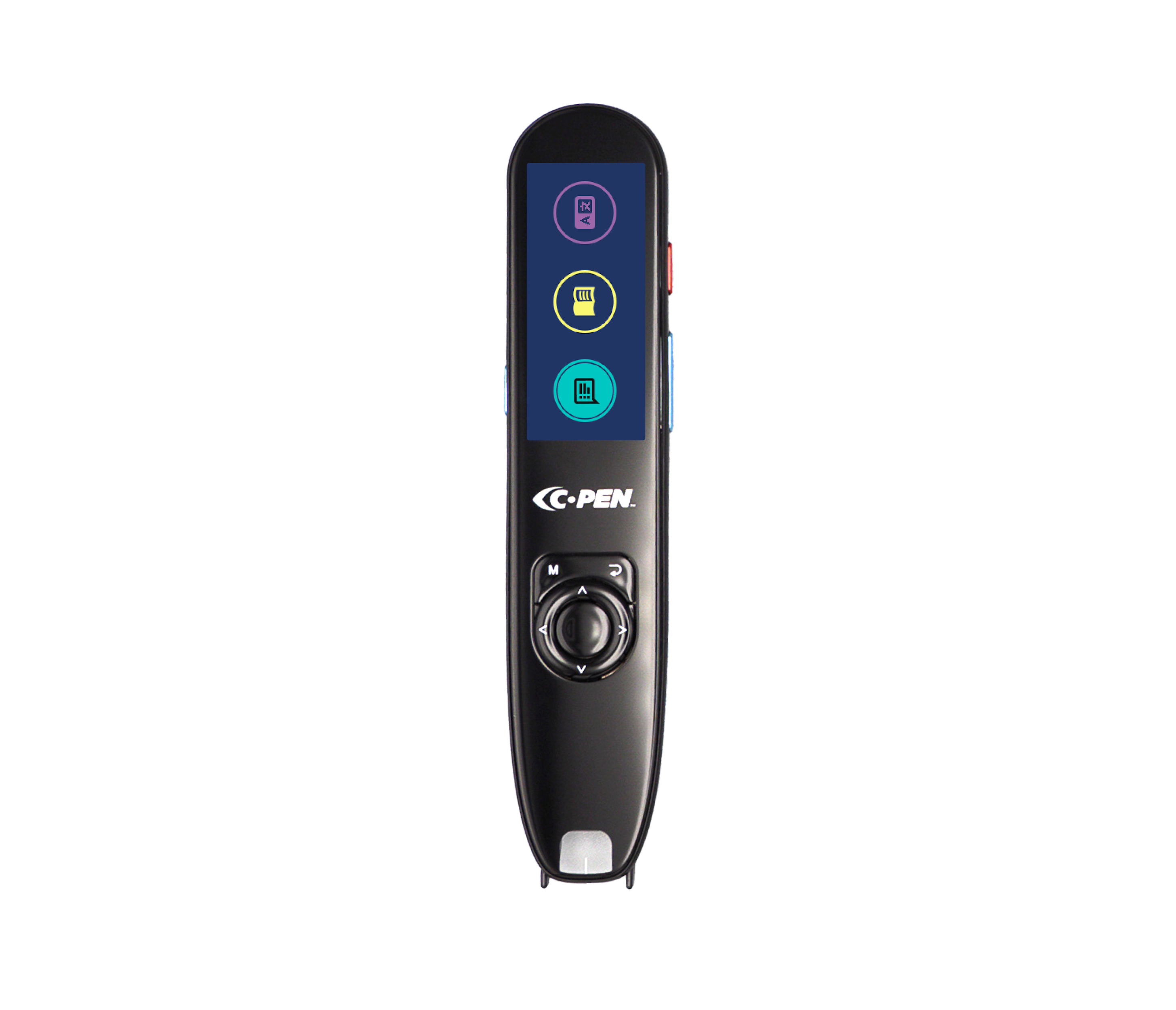 The C-PEN C-Pen Reader 3 is a handheld digital scanner with a display, navigation buttons, and a black body—perfect as a reading pen for dyslexia or for text-to-speech and vocabulary building.