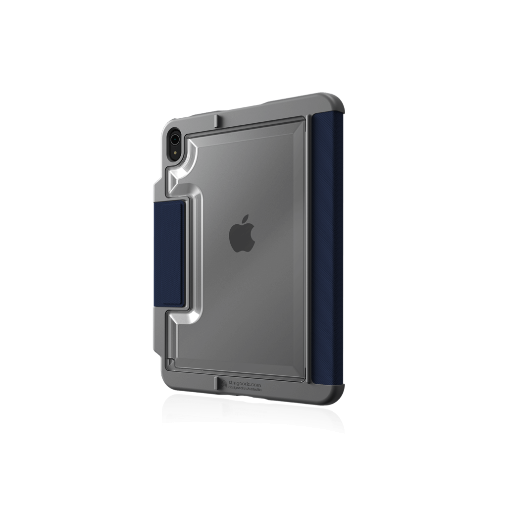 The STM Dux Plus Case [Midnight Blue] for iPad A16/10th/11th Gen features military-grade drop protection, durable design, and built-in Apple Pencil storage. Brand: STM.