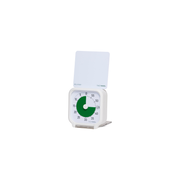 The Time Timer Original (3 Inch) Pocket [White] Green Disk by Time Timer displays 20 minutes left with a green countdown on its round dial and includes a dry-erase card for notes—ideal as a 60-minute visual timer.