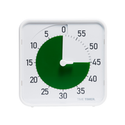 A square Time Timer Original (8 Inch) by Time Timer displays 20 minutes left with a green section from 0 to 20 on a white background and bold black numbers, offering clear and easy time tracking.