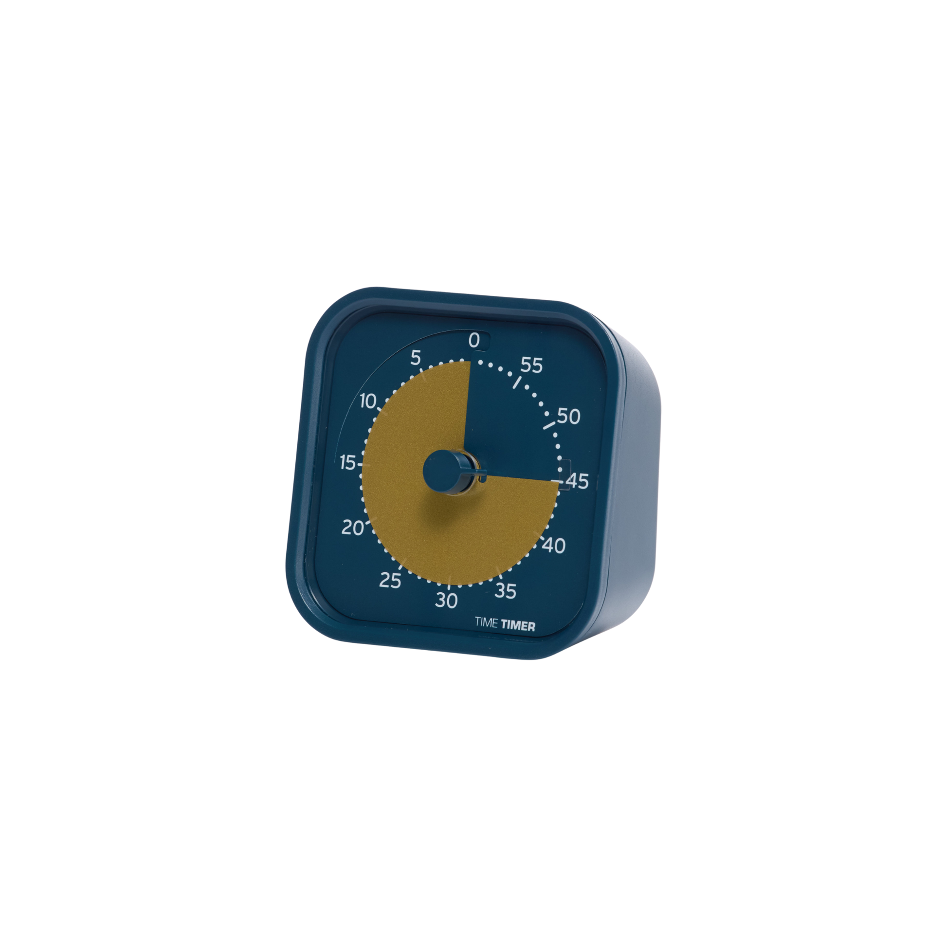 The Time Timer MOD - Home Edition [Metallic Midnight] by Time Timer is a visual 60-minute countdown timer with numbers in 5-minute increments, ideal for quick time checks at home or anywhere a clear time display is needed.