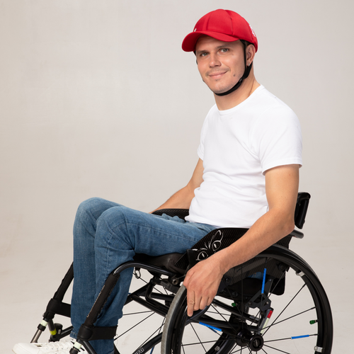 Ribcap Baseball Cap Red