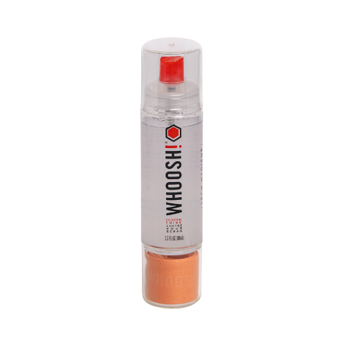 WHOOSH! Screen Shine Grab ’n’ Go 80mL bottle with built-in microfibre cloth, offering a compact all-in-one solution for cleaning phone, tablet and laptop screens on the go.