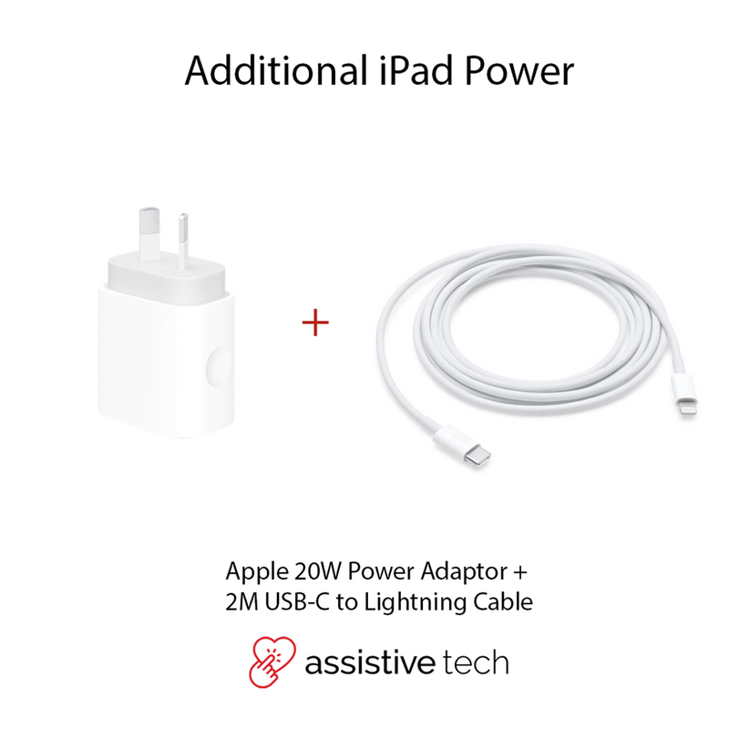 Apple 2M USB-C to Lightning Cable Apple 20W Power Adapter Bundle