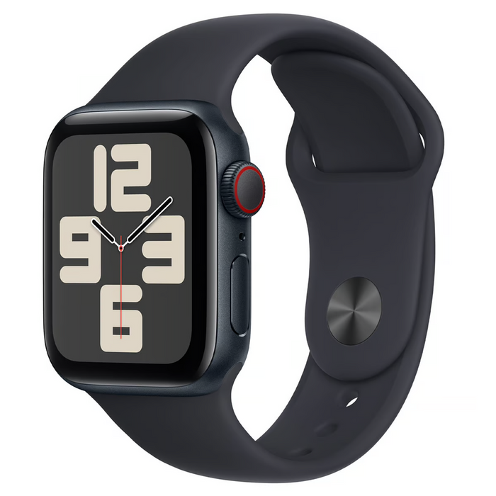 Apple Watch SE (2nd Gen) GPS + Cellular - 40mm Midnight Aluminium Case with Midnight Sport Band - S/M