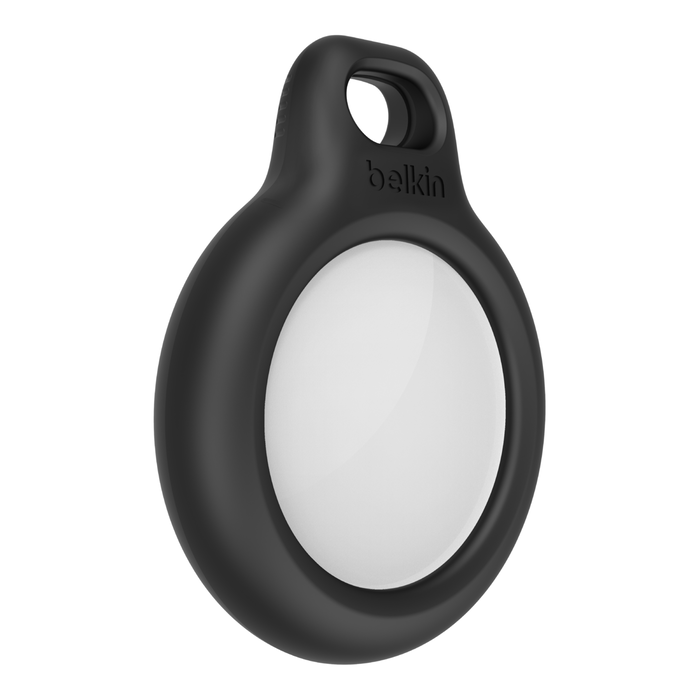 The Belkin Secure Holder with Key Ring for AirTag [Black] securely protects your AirTag and attaches easily to any key ring.