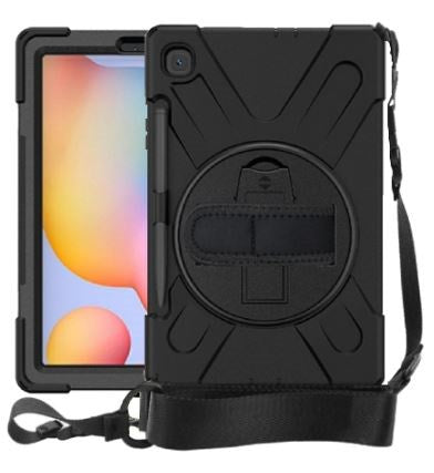 Strike Rugged Case with Hand Strap and Lanyard (for Samsung Tab S6 Lite)