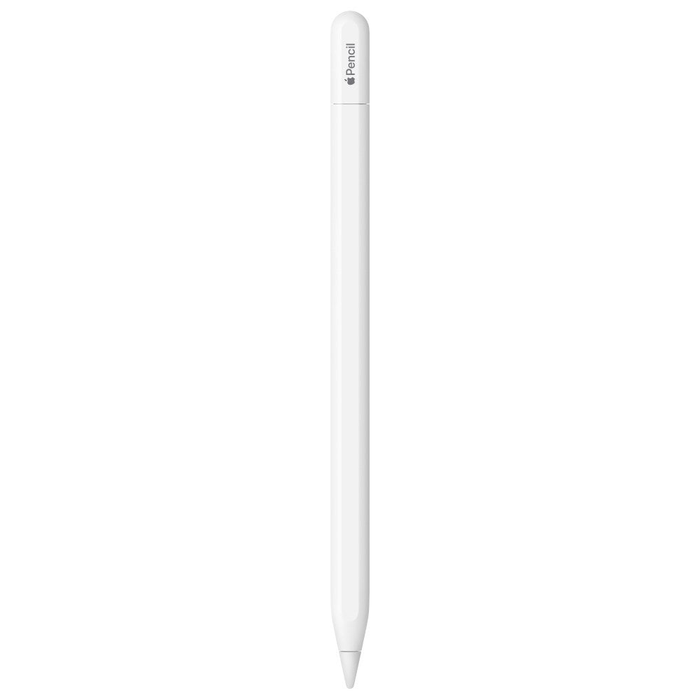 The Apple Pencil (USB-C) by Apple is a white, sleek stylus with minimal design and "Pencil" near the top, offering pixel-perfect precision for effortless digital creativity.