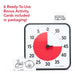 New Time Timer 8 Inch pictured with Activity Cards