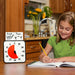 Child using New Time Timer 8 Inch to time homework before playing outside.