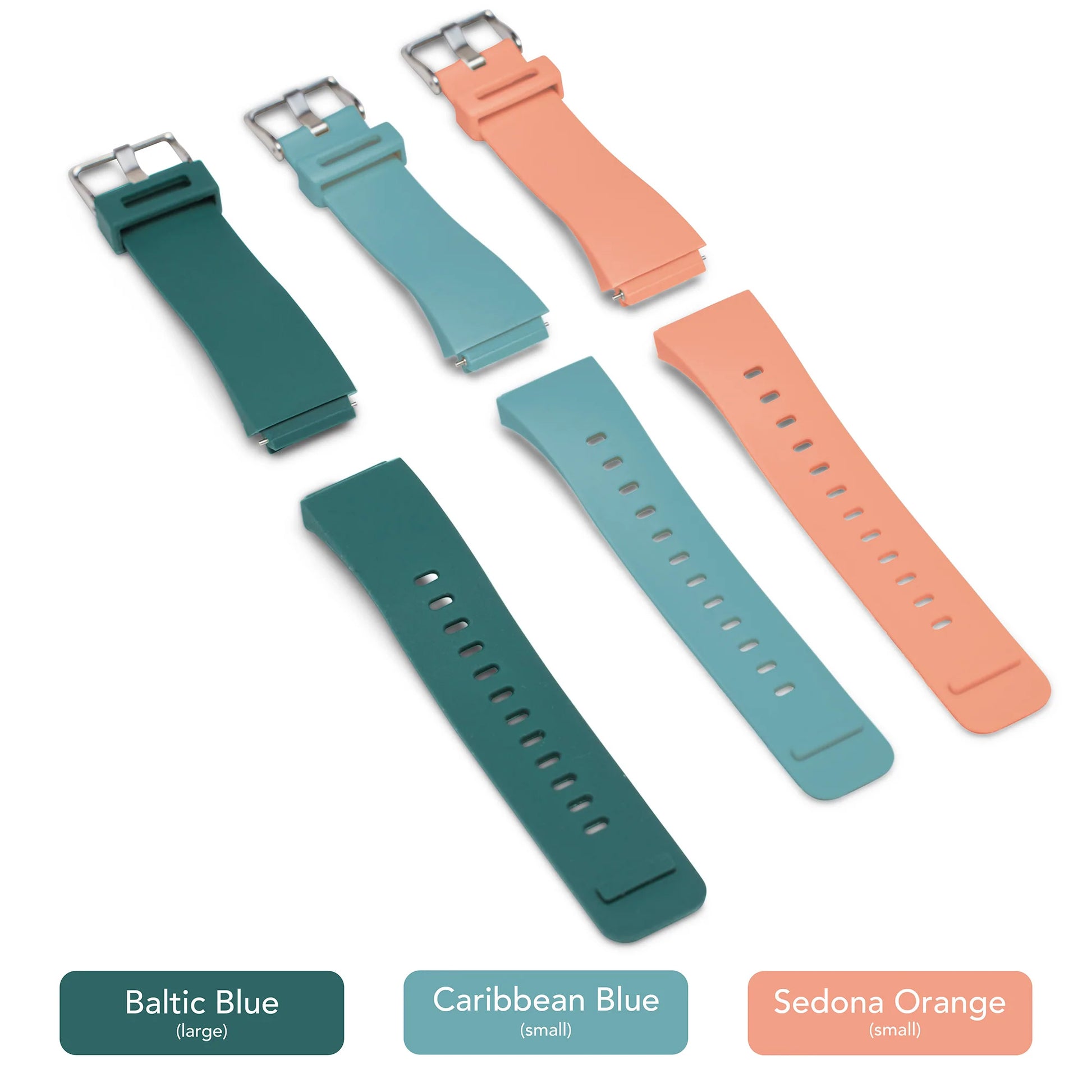 The Time Timer Watch Band (Large) in Green/Baltic Blue by Time Timer is perfect for adding style to your productivity or ADHD watch.