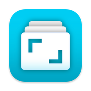 A blue rounded square icon features a white card with dark brackets and three gray cards behind it, representing Journey by Assistive Tech—an iPad journal app for organizing documents or images like digital diary entries. Lifetime Membership available.